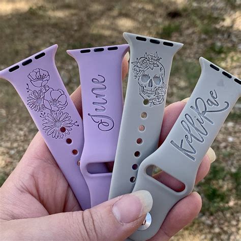 designer silicone apple watch bands.